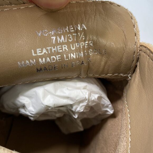 Vince Camuto New Ashena Western Leather Suede Boot Buckle Detail Pointed Toe - Picture 9 of 15